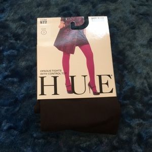 HUE Espresso Opaque Tights with Control Top